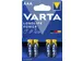 Batterij Varta Longlife Power 4x AAA Alkaline 1.5V