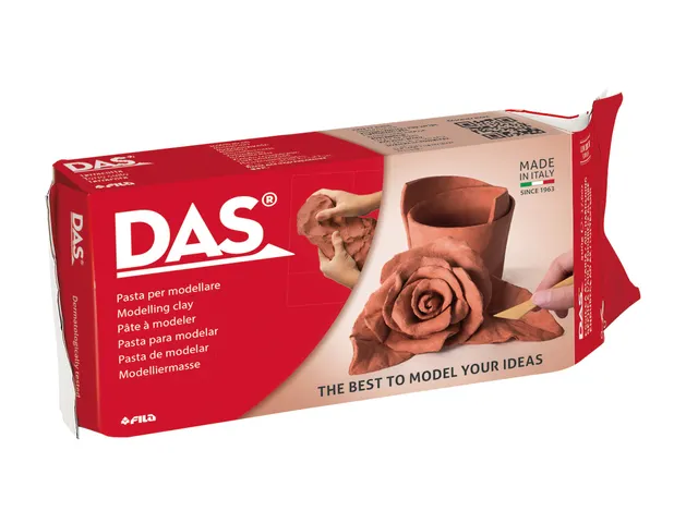 Boetseerklei DAS luchthardend 1000 gram terracotta