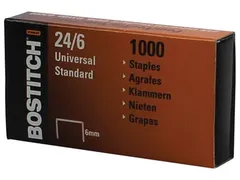 Bostitch Nietjes 24-6-1 Mgal, 6 mm Verzinkt