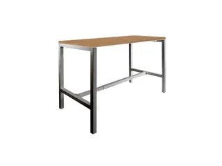 Domino Basic statafel 120x80cm 110cm Havana Kersen 25mm Zwart - 1