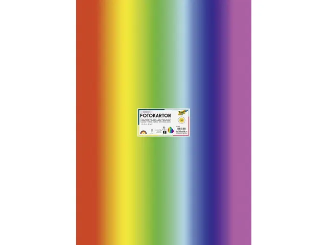 Fotokarton Folia 300gr 50x70cm 1650 regenboog