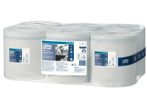 Poetspapier Tork M4 Reflex Advanced 1-laags 857 vel wit 473242