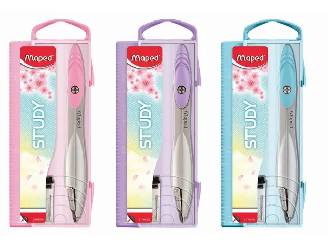 Passer Maped Study 2-delig display à 20 stuks pastel assorti