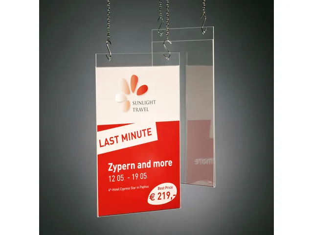 Postertas Sigel wandmodel A4 transparant acryl