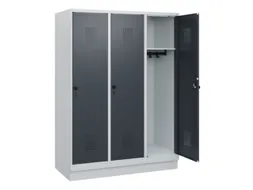 schoollocker,HxBxD 1630x1200x500mm,3vak,vak B 400mm,draaigrendel