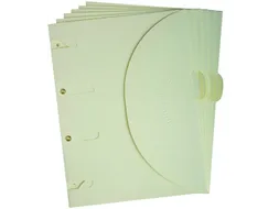 Smartfolder geperforeerde opbergmappen A4 Beige 6 stuks