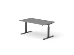 Elektrisch ihv bureau,HxBxD 650-1310x1600x900mm,blad donkergrijs