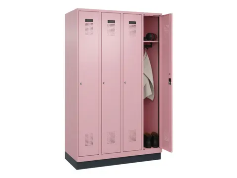 locker,HxBxD 1950x1200x500mm,4vak,vak B 300mm,cil.-slot,sokkel