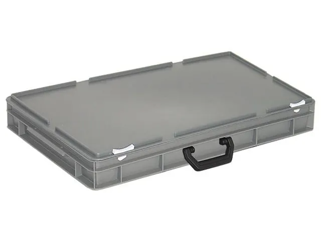 Euronorm Koffer Pe Hxlxb 85x600x400mm 14l 1 Handgreep Grijs