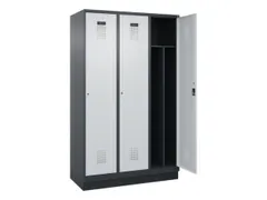 locker voor scheiding van kleding,HxBxD 1950x1200x500mm,3vak