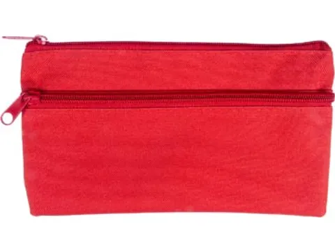 Pennenzak Plat 21 x 11 cm rood
