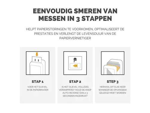 Olievellen voor papiervernietiger Fellowes Powershred Performance+ 10