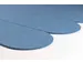 Akoestische PET-vilt ovale stroken blauw 30x120cm 6 stuks
