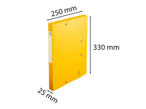 CARTOBOX glanskarton rug 25mm geel