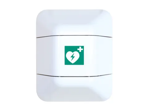 noodgevallenkast,HxBxD 528x434x225mm,leeg/v. 1x defibrillator