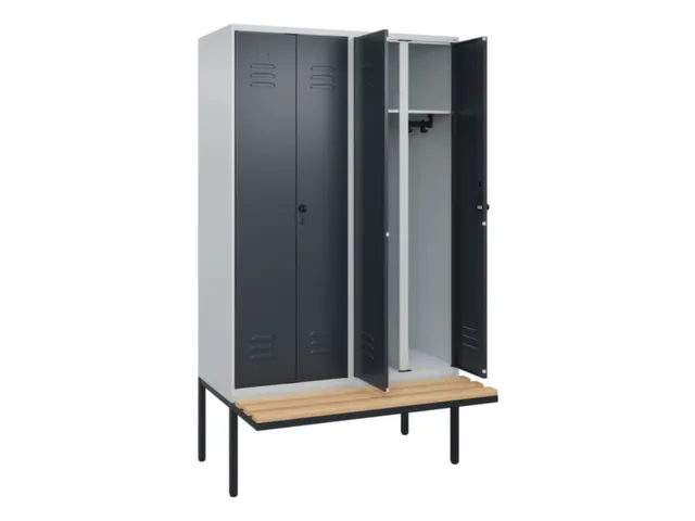 locker voor scheiding van kleding,HxBxD 2120x1200x815mm,4vak