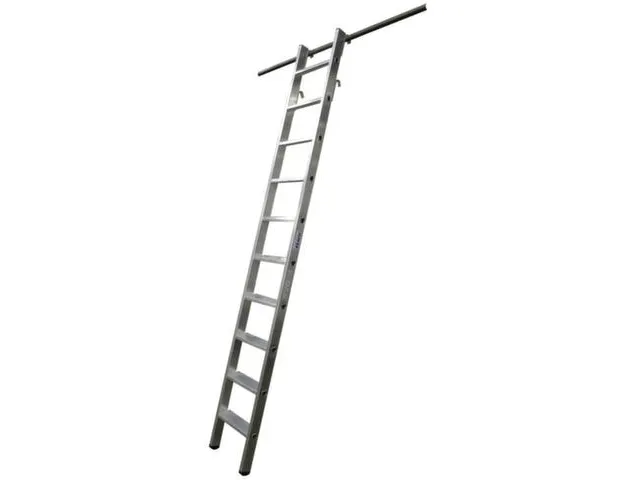 Stellingladder Aluminium 4Haken 10Treden Boom L 2.70M