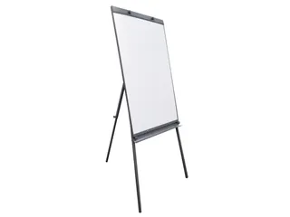 Mobiele Flipover Grijs Met Whiteboard Magnetisch 100x65cm - 1