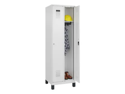 locker,HxBxD 1950x600x500mm,2vak,vak B 300mm,cil.-slot,voeten