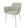 Bezoekersstoel 4Voeten Ronde Buis Verchroomd Beige