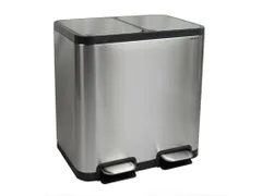 9502294 Afvalbak met voetpedaal MAULcycle 40L edelstaal 37.6x47x49cm z