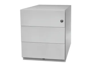 Ladenblok Staalplaat 495x420x565mm 3laden Cilinderslot Lichtgrijs - 5