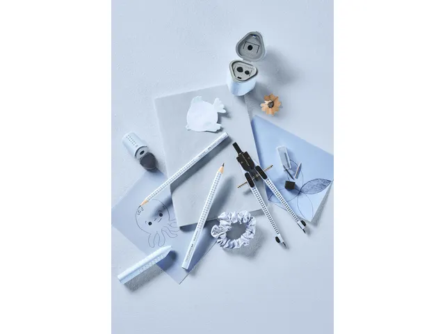 Crayon Faber-Castell Grip 2001 graphite B bleu ciel