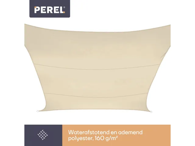 Zonnezeil Vierkant 5x5m Crème