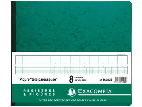 Registers 27 X 32 Cm 8 Kolommen Op 1 Bladzijde