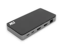 Dockingstation ACT USB-C 4K MST voor 2 HDMI monitoren