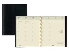 Agenda 2027 Brepols Concorde Calpe spirale 7 jours/2 pages noir