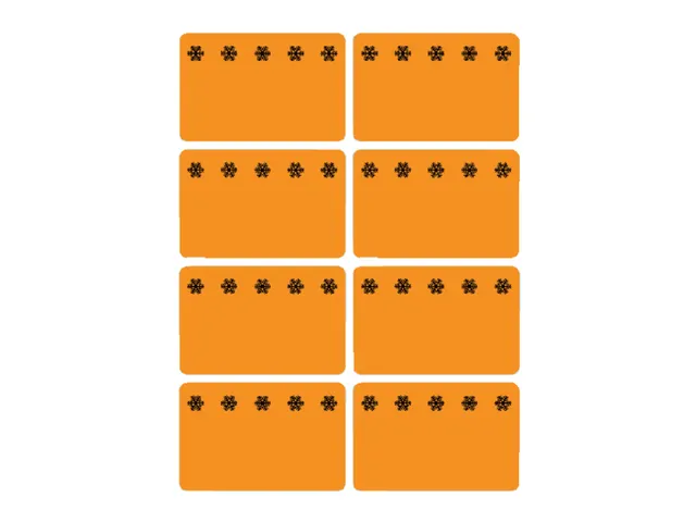 Etiket Herma 3774 26x40mm Diepvries Oranje 48 stuks