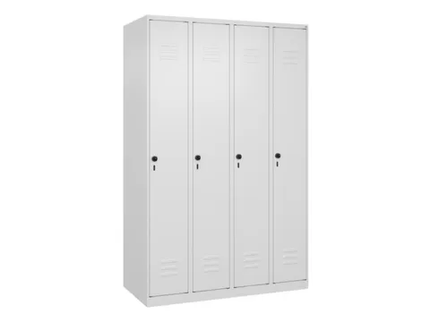 locker voor scheiding van kleding,HxBxD 1850x1200x500mm,4vak