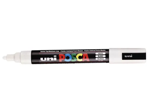 Verfstift Posca PC5M Medium Punt 1,8-2,5mm Wit