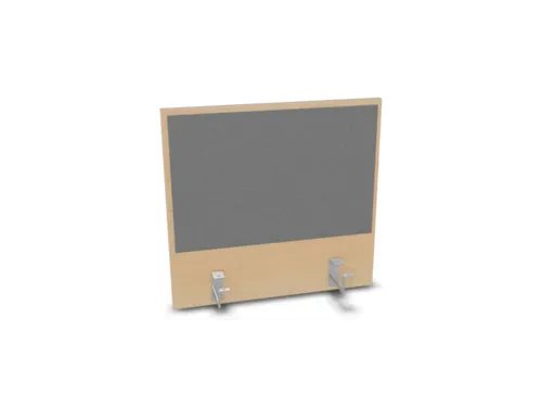 opzetpaneel,v. bureau,aanbouw achter,B 600mm,NE-esdoorn,BN8078-grijs