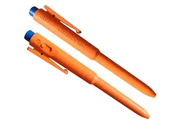 BST J800 Detecteerbare drukpen Oranje Schrijfkleur Blauw 25 Stuks