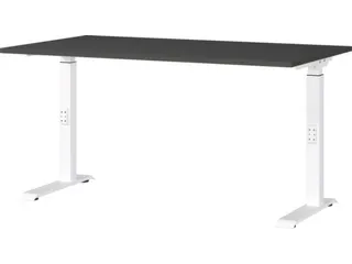 In hoogte verstelbaar bureau,HxBxD 680-910x1400x800mm,blad grafiet - 1