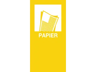 magneetsticker PAPIER geel - 1
