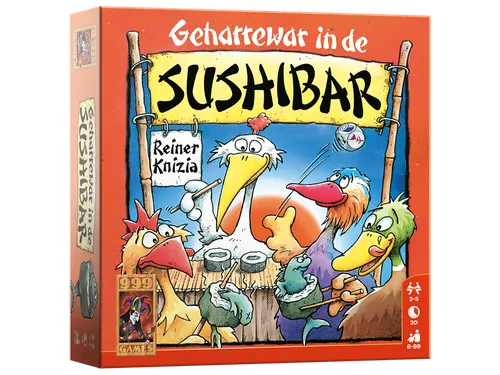 999Games Geharrewar in de Sushibar Dobbelspel 8+