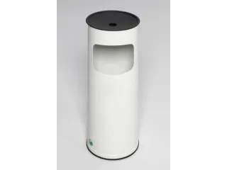 Combi-Asbak 17 Liter HxØ 610x250mm Ral9016 Wit Staal - 1