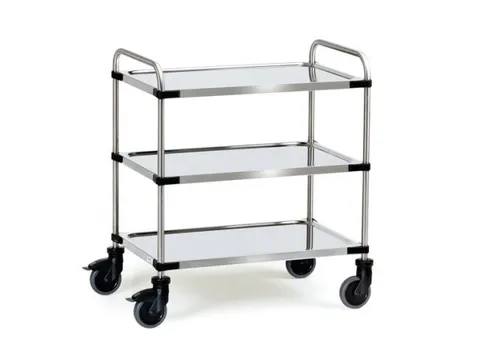 Roestvrijstalen Wagens 5005 150kg 800x500mm 3 Etages