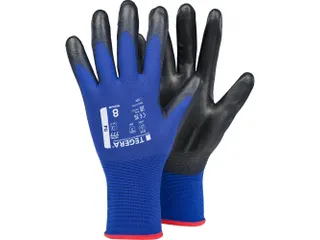 Tegera 777 nylon precisiehandschoenen PU gecoat maat 8, per 6 paar - 1