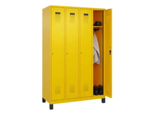 locker,HxBxD 1950x1200x500mm,4vak,vak B 300mm,cil.-slot,voeten