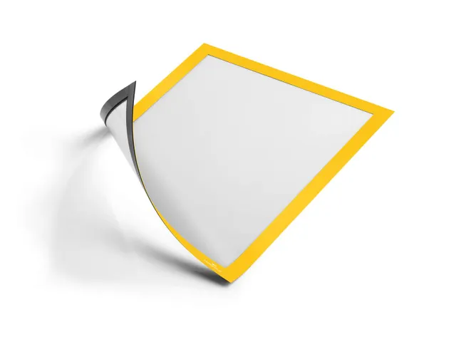 Informatiekader DURAFRAME MAGNETIC A4 Geel 5 Stuks