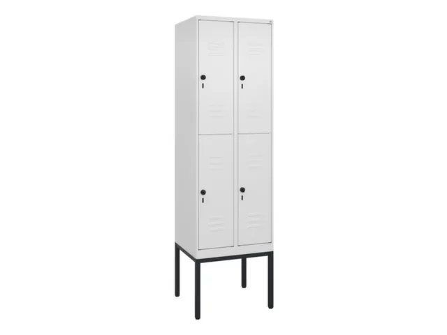 dubbeldekse locker,HxBxD 2120x600x500mm,2x2vak.,vak B 300mm