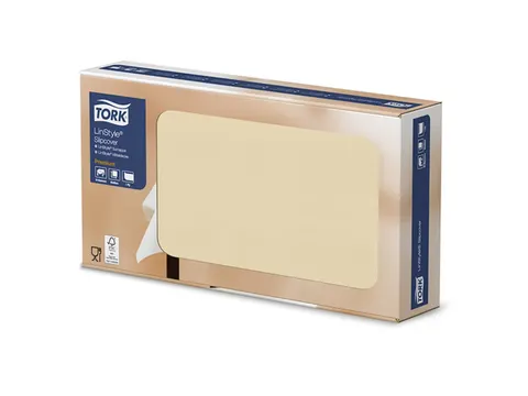 LinStyle Napperon 1-laags 80x40cm 1/8-vouw crème Doos a 100 Stuks