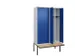 locker voor scheiding van kleding,HxBxD 2120x1200x815mm,4vak