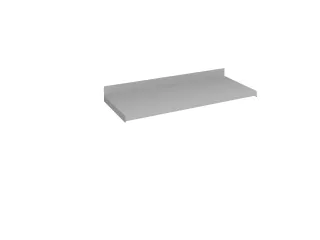 legbord,v. dossierstelling,BxD 750x300mm,vakl. 60kg,staal,RAL7035 - 1