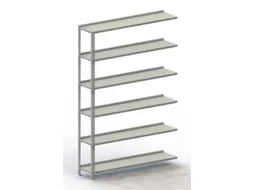 magazijnstelling,aanbouwveld,HxBxD 1850x1252x304mm,vaklast 80kg