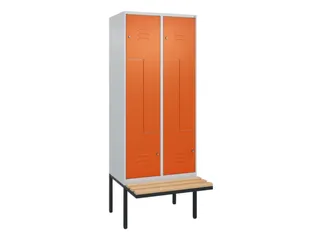 Z-garderobekast,HxBxD 2120x800x815mm,4vak,vak B 400mm,cil.-slot - 1